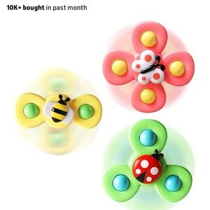 Suction Cup Spinning Toys Set